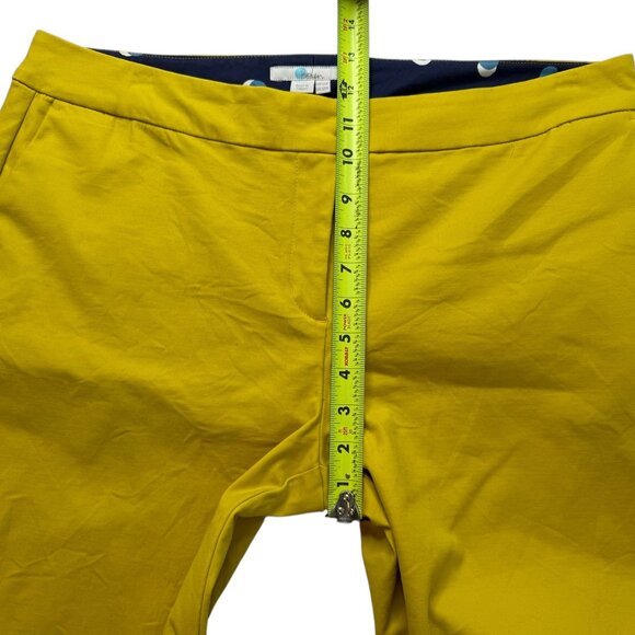 BODEN Women's Pants Yellow Size US 12R. Made in Turkey. 97% Cotton / 3% Elasta - Picture 6 of 13